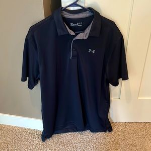 Men’s Black Under Armour Black Polo Shirt